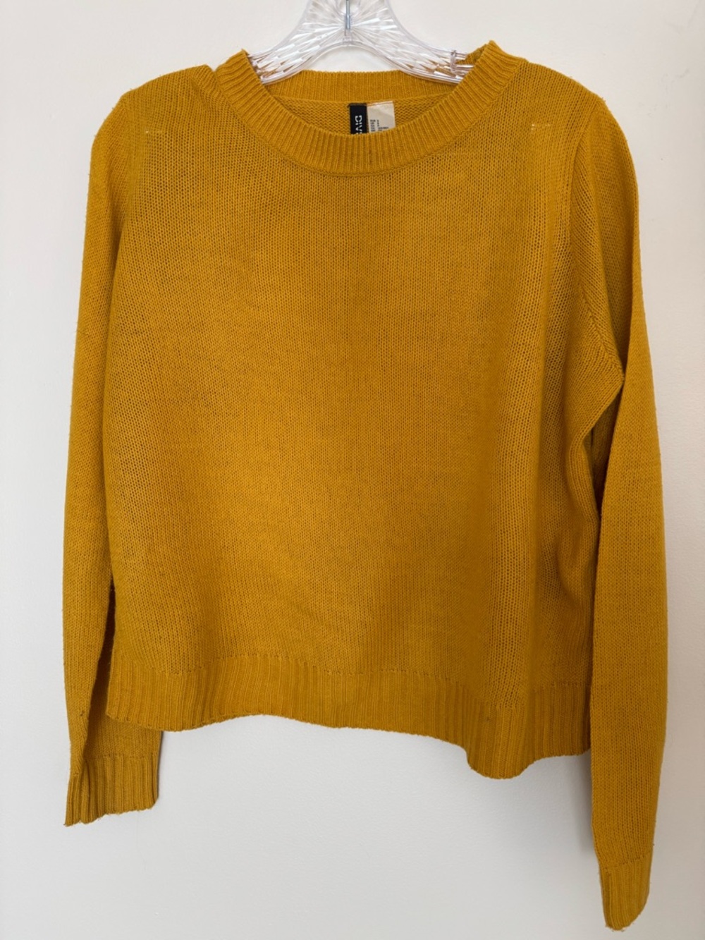 Mustard Crewneck Sweater - Women's